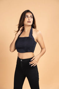 Stand out navy blue corset top
